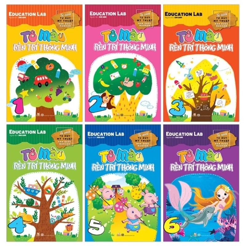 Tô Màu Rèn Luyện Trí Thông Minh - Bộ 6 Tập