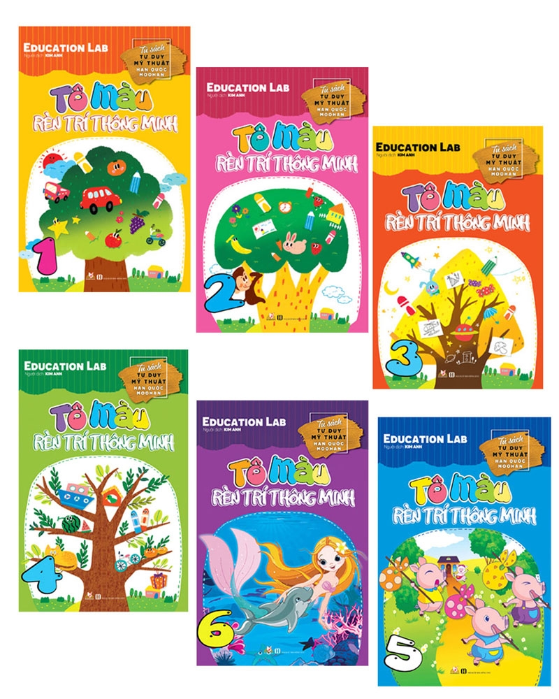 Combo 6 cuốn - Tô Màu Rèn Trí Thông Minh