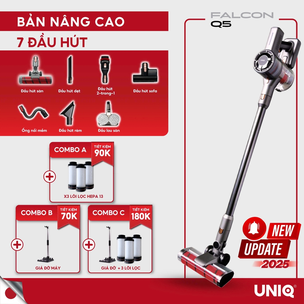 Máy Hút Bụi Cầm Tay Không Dây UNIQ Falcon Q5