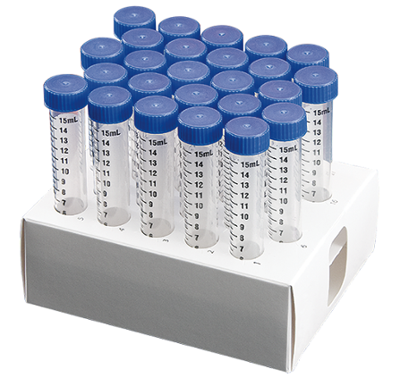 15 mL Centrifuge Tubes, Conical, Racked Sterile – Tube 15ml có giá đỡ