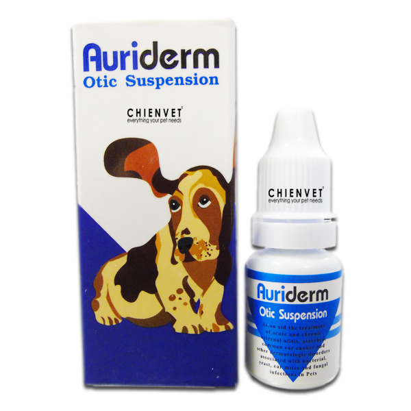 Auriderm Otic Suspension- Thuốc trị viêm tai, ghẻ tai, nấm tai