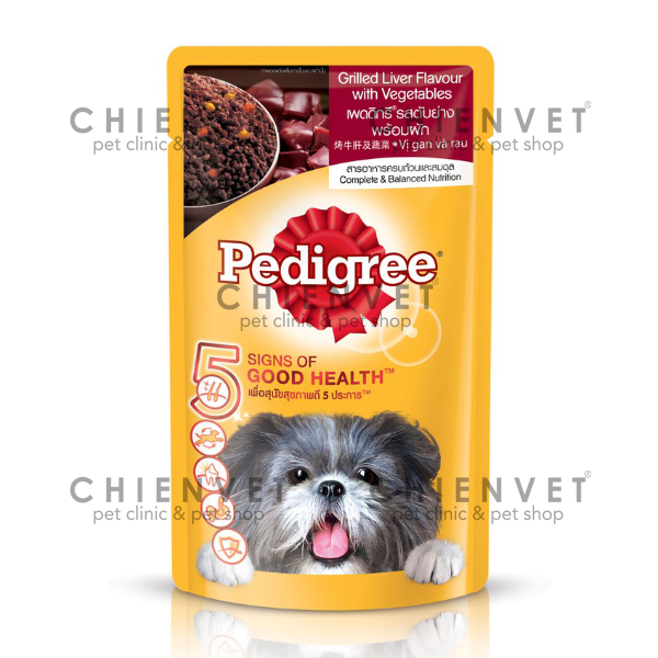 Pate cho chó lớn vị gan nướng và rau Pedigree 130gr