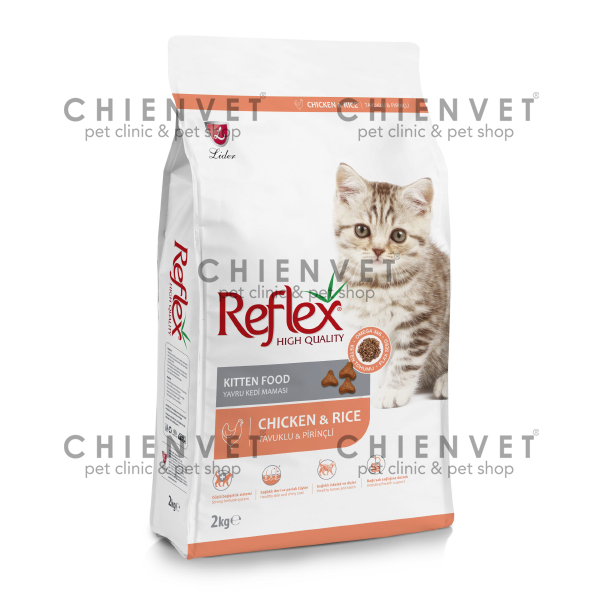 Reflex Kitten chicken & rice 2kg - Thức ăn khô cho mèo con