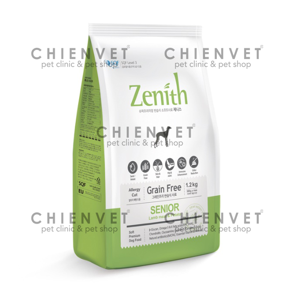 Thức ăn hạt mềm chó già Zenith senior 1.2kg