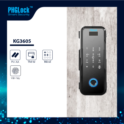 Khóa cửa kính PHGlock KG3605W