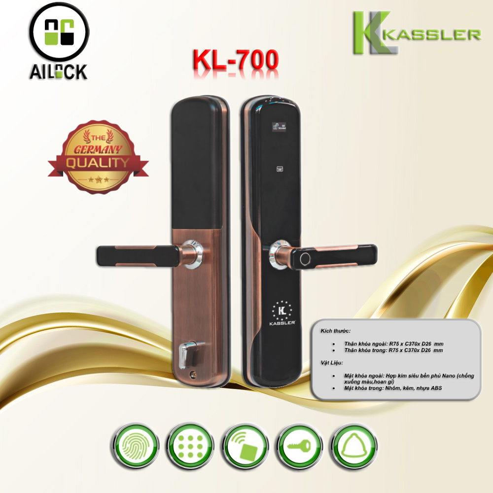 Khóa điện tử Kassler KL-700 - APP