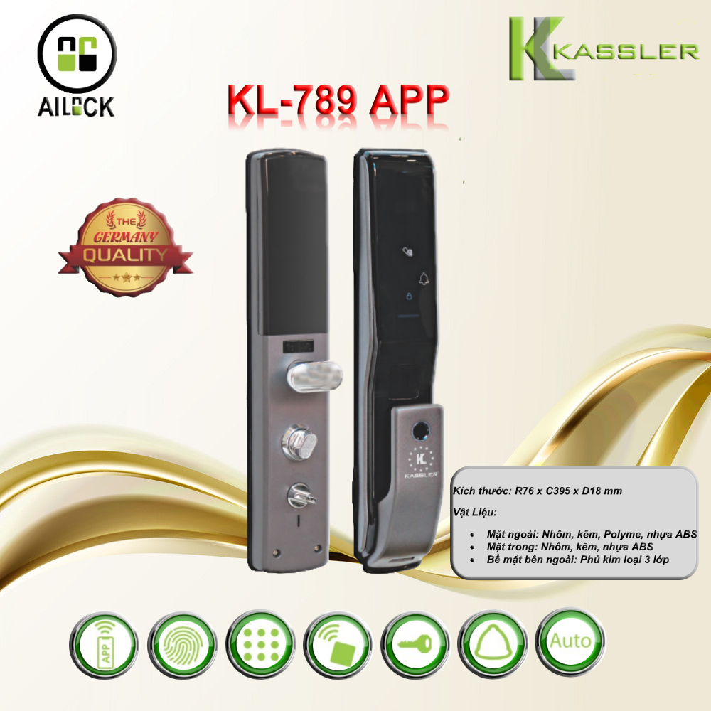 Khóa điện tử Kassler KL-789 APP