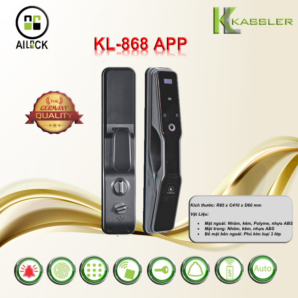 Khóa điện tử Kassler KL-868 APP