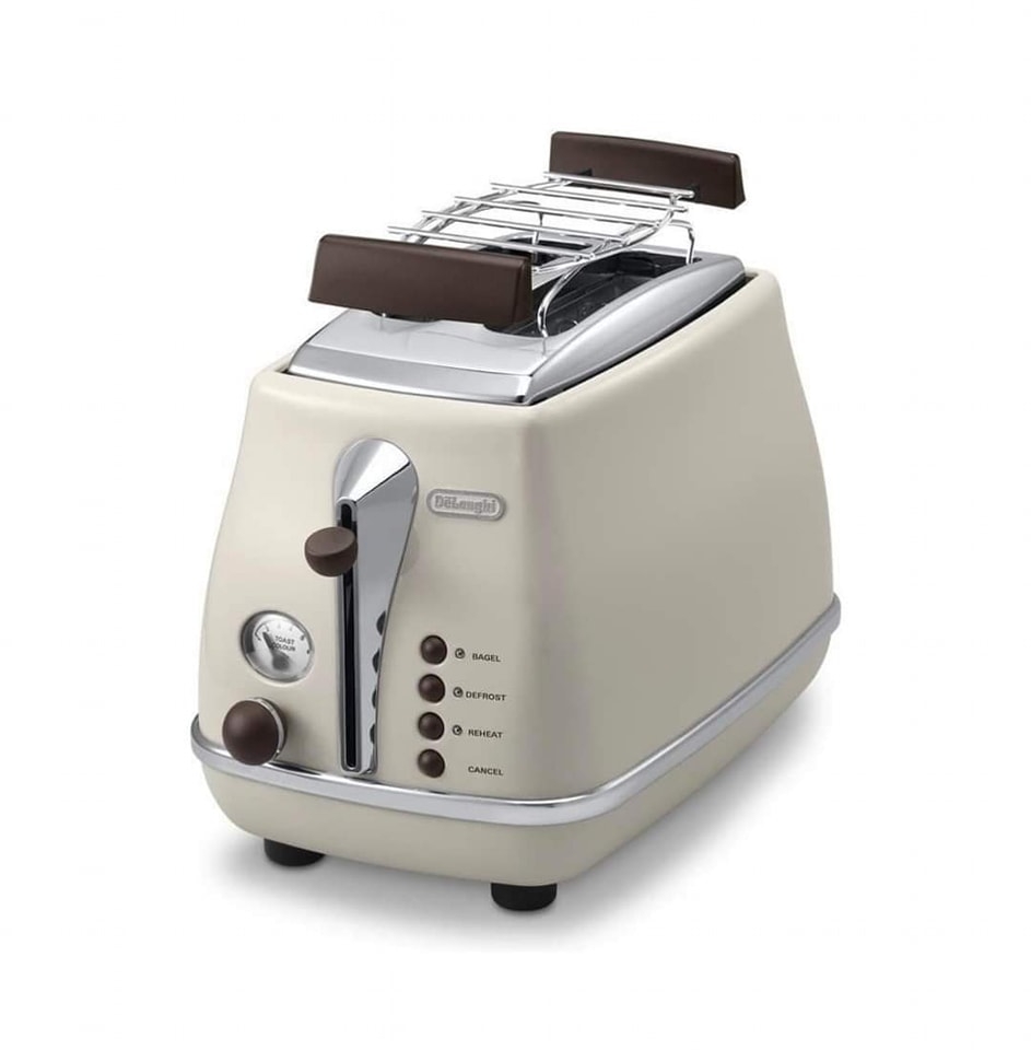 Máy nướng bánh mỳ DeLonghi CTOV2103.BG màu kem (900 W)