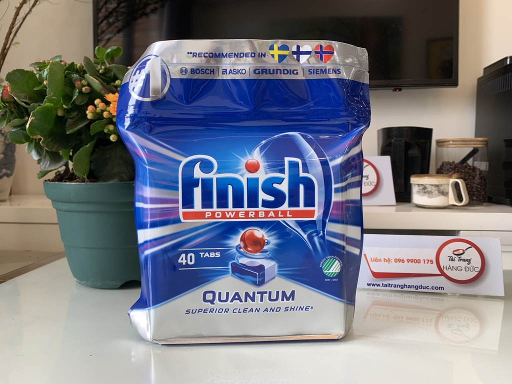 Viên rửa bát Finish Quantum Max