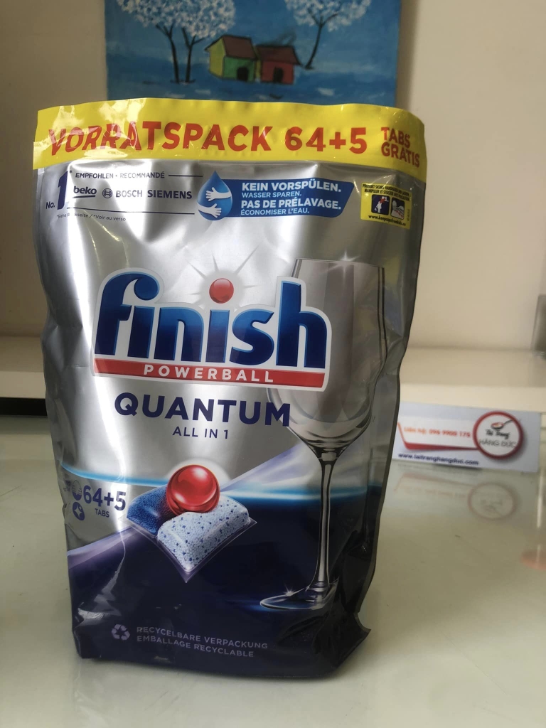 Viên rửa bát Finish Quantum All in 1