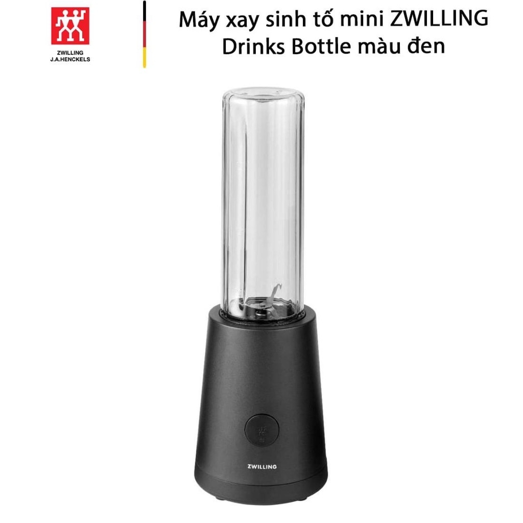 Máy xay sinh tố mini ZWILLING Drinks Bottle màu đen (dung tích 0,6L)