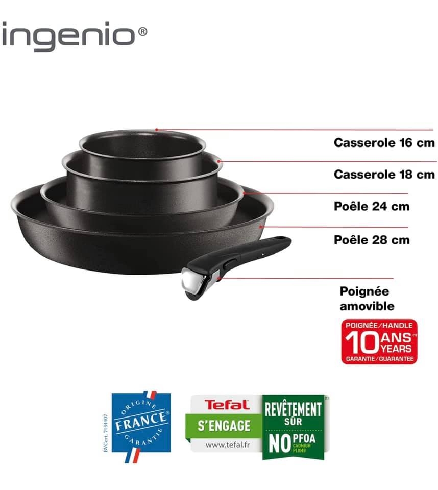 Bộ nồi chảo Tefal Ingenio Performance 5 món L6549102