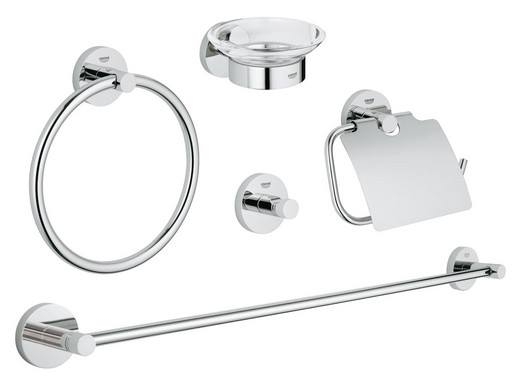 Set phụ kiện nhà tắm 5 món Grohe Essentials màu đồng