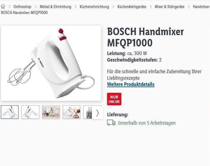 Máy đánh trứng trộn bột Bosch MFQP1000