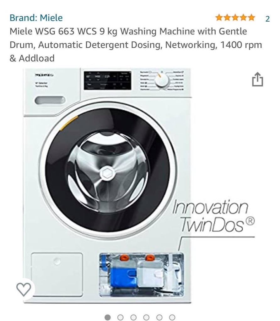 Máy giặt Miele WSG 663 WCS 9kg