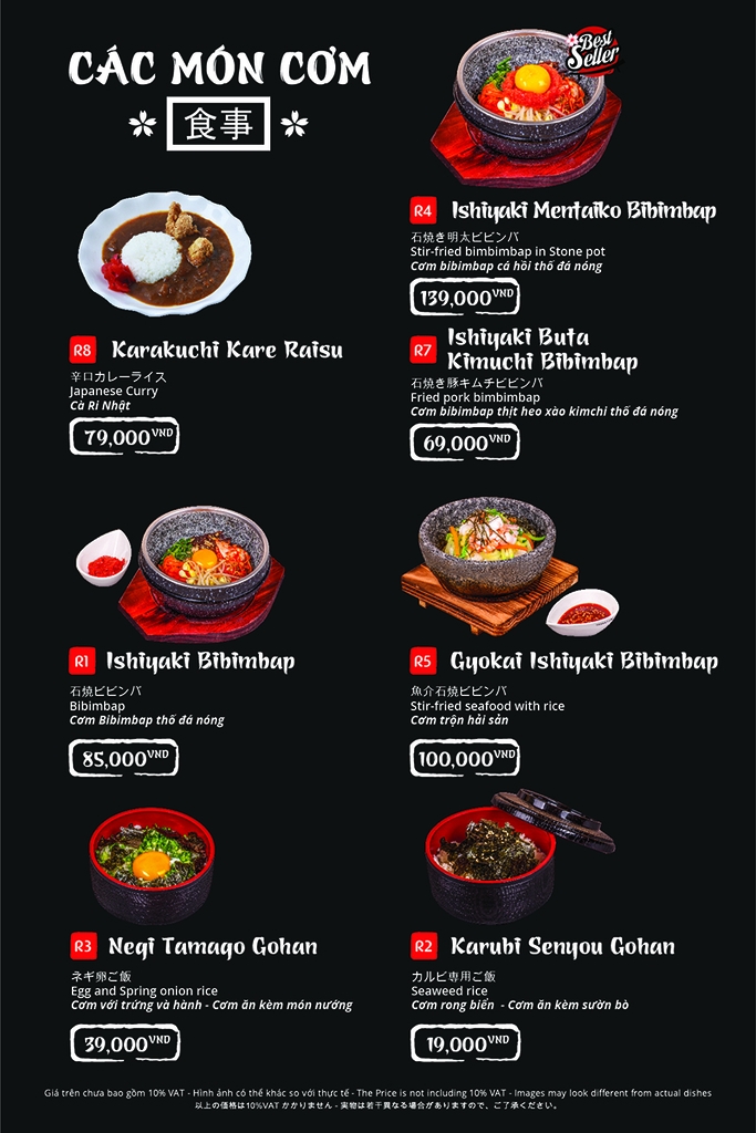 Ảnh 5 : Màu đỏ trên menu làm tăng sự hấp dẫn cho món ăn ( In Thành Đô)