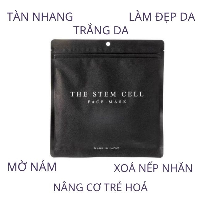 Mặt nạ stem cell 30 miếng ( đen ) - Dưỡng Ẩm Sâu
