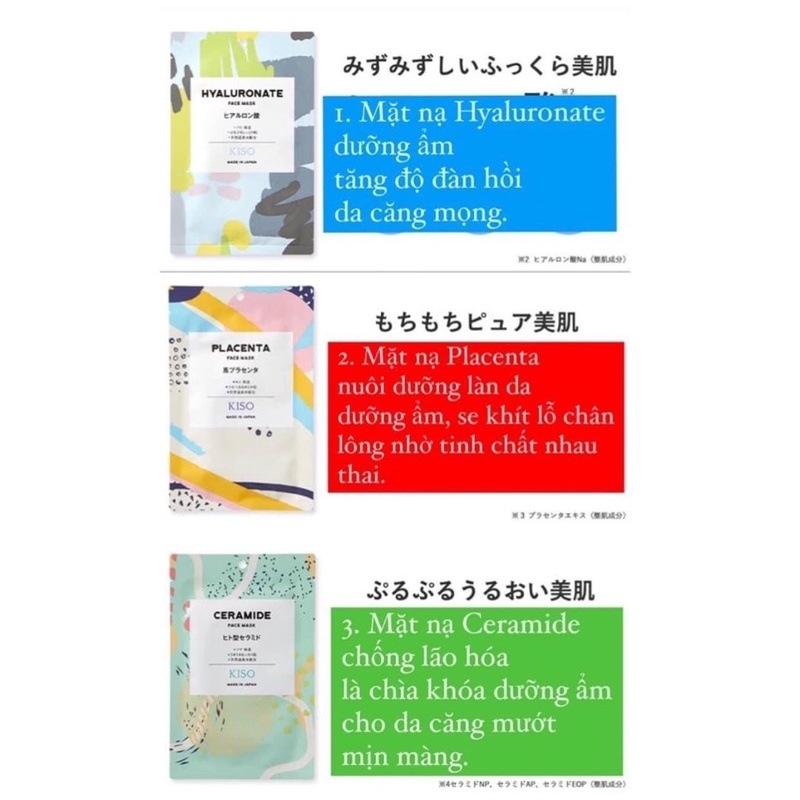 Mặt nạ Kiso Nhau Thai Nhật Bản