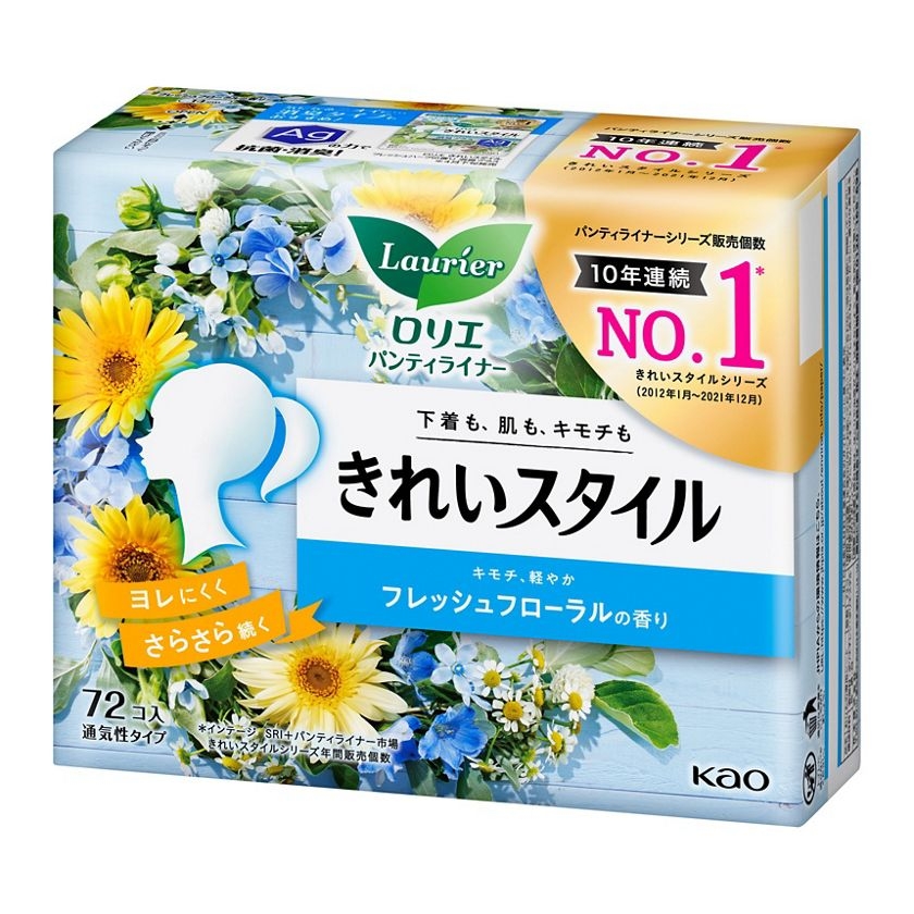 Băng vệ sinh hàng ngày Laurier hương hoa cúc - 72 miếng