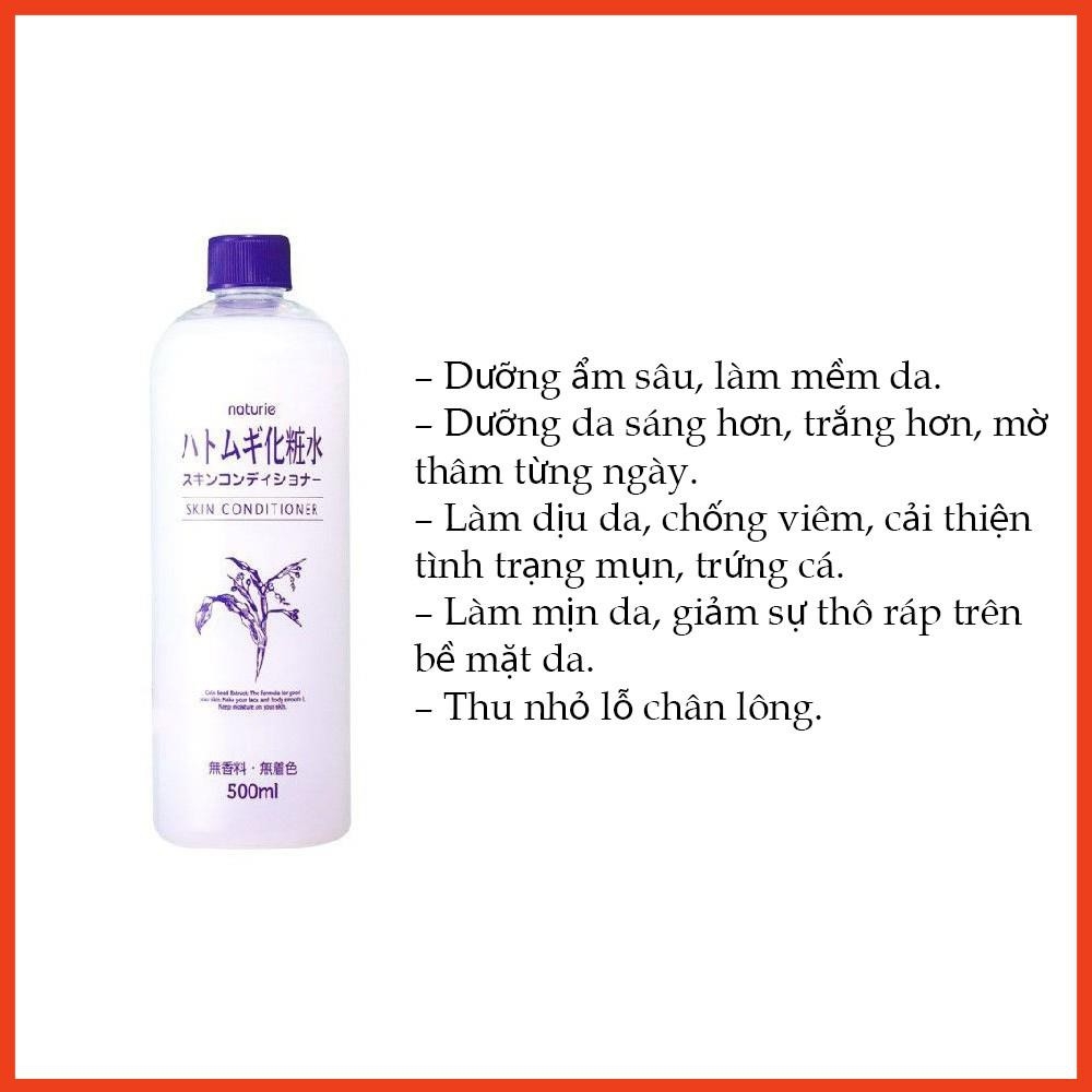 Nước Hoa Hồng Naturie Skin Conditioner Ý Dĩ 500ml