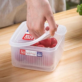 Hộp nhựa đựng thực phẩm 2 lớp 1,1L Nakaya