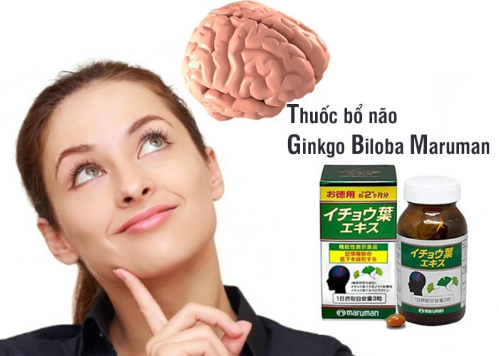 Viên uống bổ não Maruman DHA Ginkgo Biloba 100 Viên