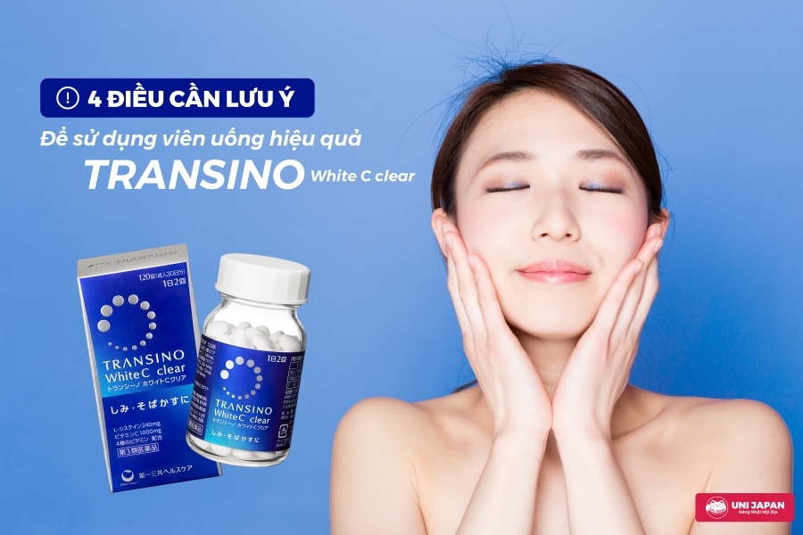 Viên uống trắng da Transino White C Clear 120v - Nhật Bản