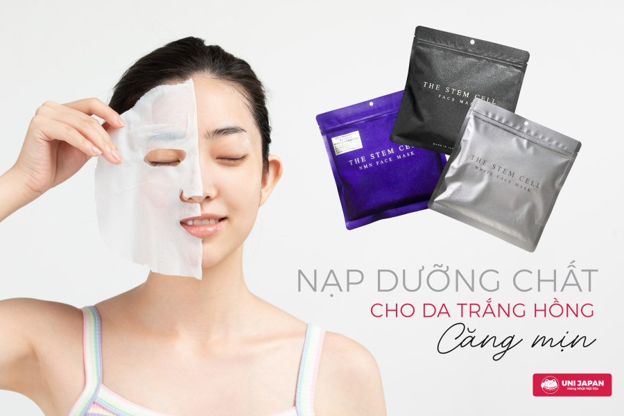 Mặt nạ stem cell 30 miếng ( tím ) - Chống Lão Hóa