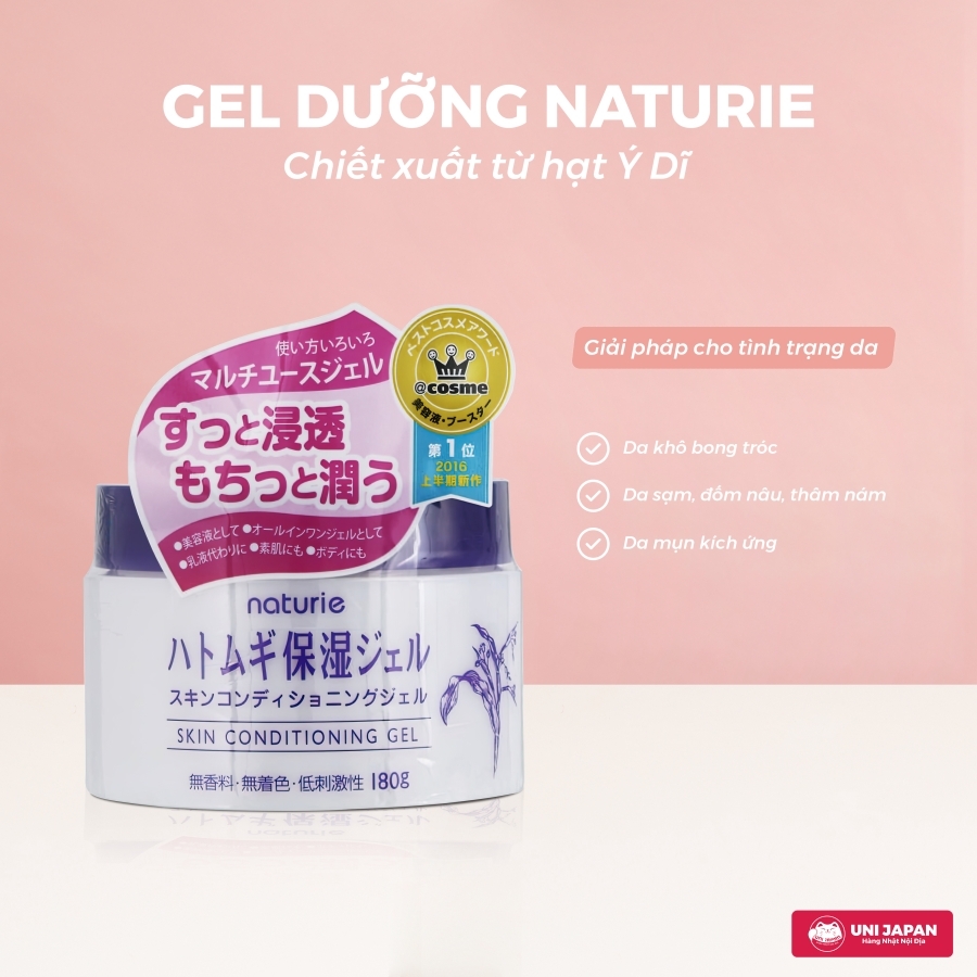 Gel Dưỡng Naturie Chiết Xuất Hạt Ý Dĩ 180g