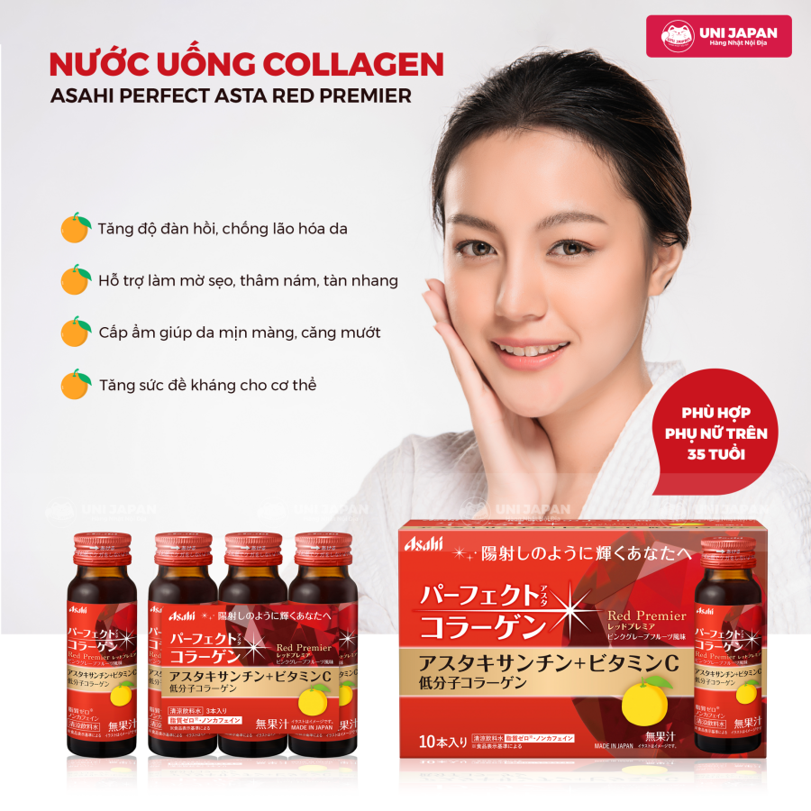 Nước Uống Collagen Asahi Perfect Asta ( Trên 35 tuổi)