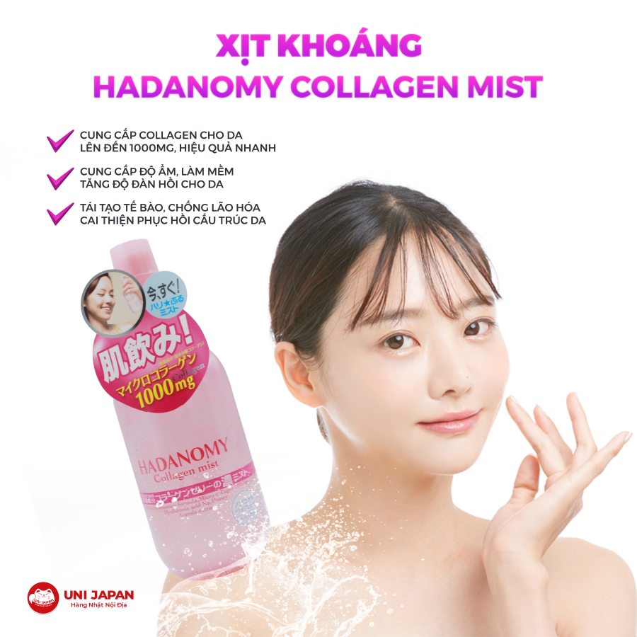 Xịt khoáng Collagen Hadanomy 250ml