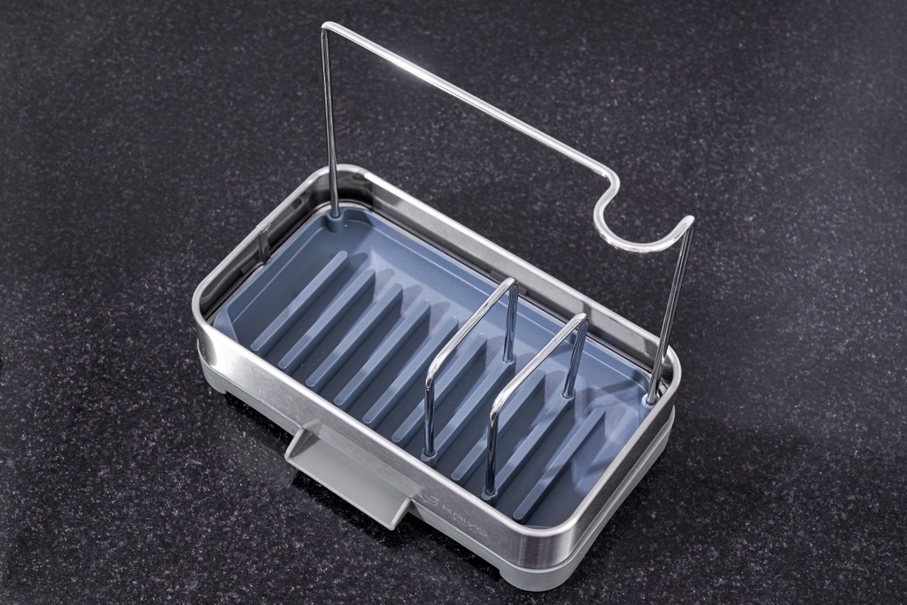 Giá đựng đồ rửa chén bằng inox có khay hứng, thoát nước Kaiyo