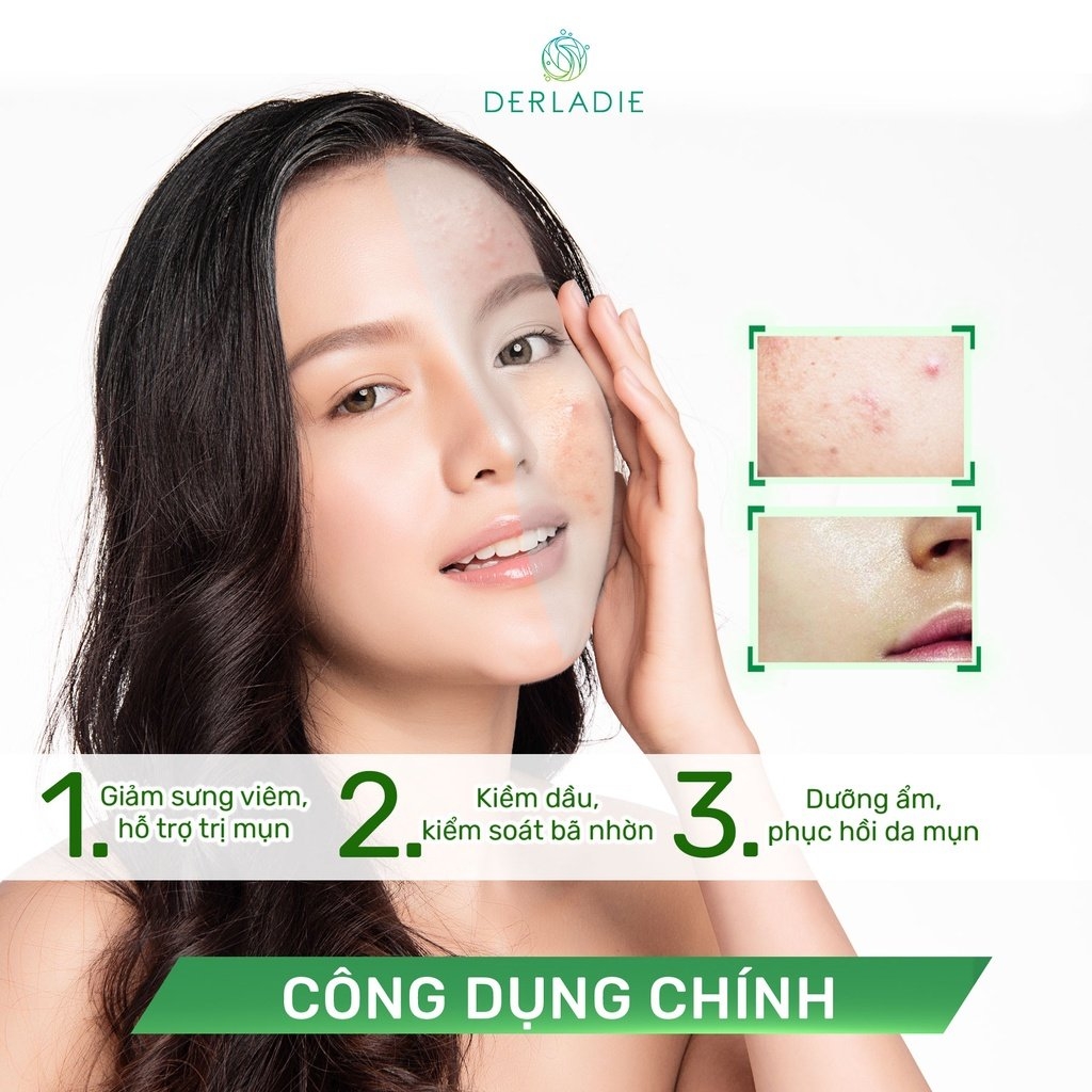 Kem Dưỡng Tràm Trà Giảm Mụn Kiềm Dầu Derladie Herbal Extract Care Cream 50ml