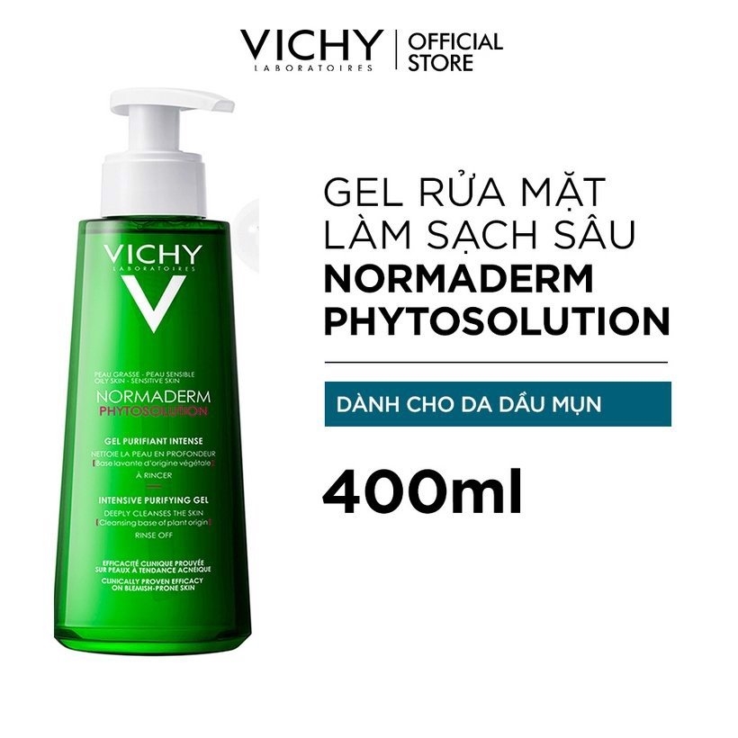 Sữa Rửa Mặt Vichy Normaderm Phytosolution Intensive Purifying Gel 400ml CTY