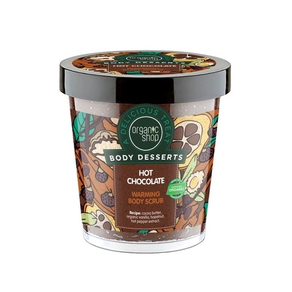 Tẩy Tế Bào Chết Toàn Thân Organic Shop Hot Chocolate Warming 450ml