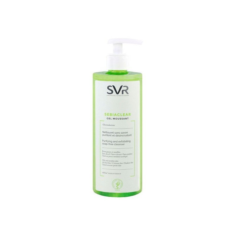 Gel Rửa Mặt SVR Sebiaclear Gel Moussant Không Chứa Xà Phòng Cho Da Dầu 400ml