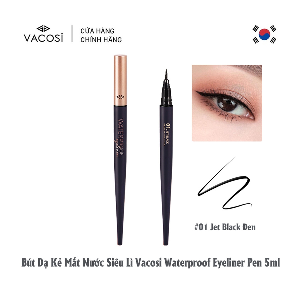 Kẻ mắt nước Vacosi Waterproof Natural Studio Eyeliner VM24 #02