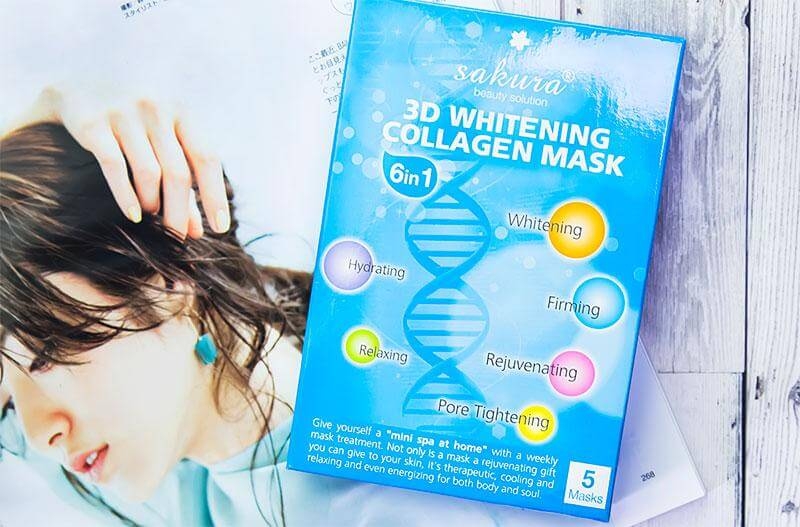 Mặt Nạ Làm Trắng Da Sakura 3D Whitening Collagen Mask  25ml