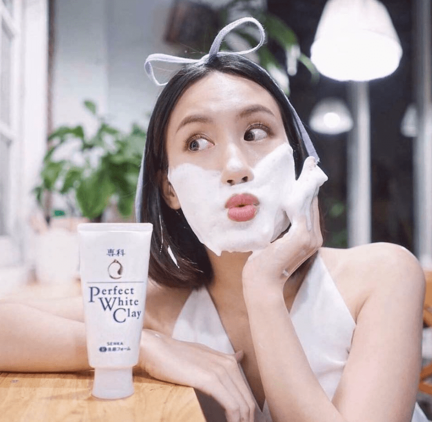 Sữa Rửa Mặt Senka Perfect White Clay [New] (120g)