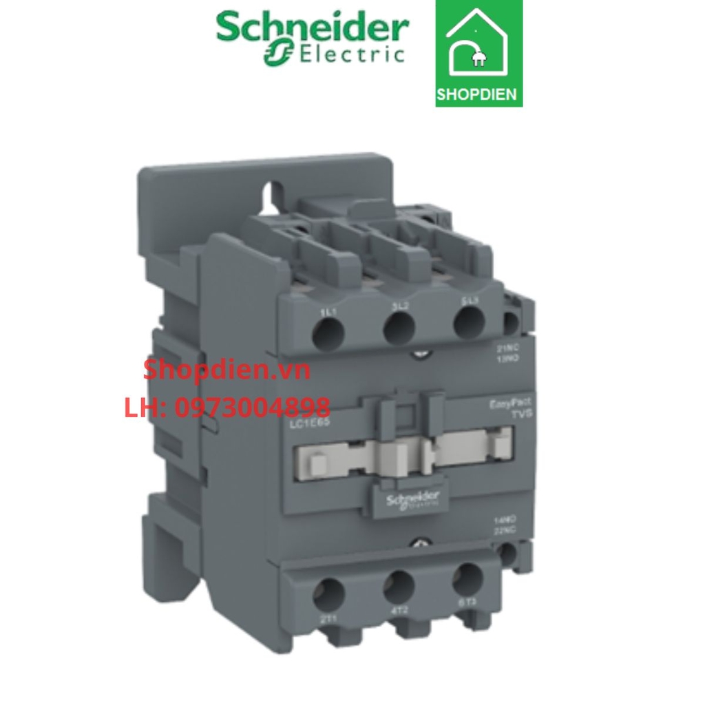 Khởi động từ , Contactor 3P 12A 220VAC Easypact TVS Schneider-LC1E1201M5