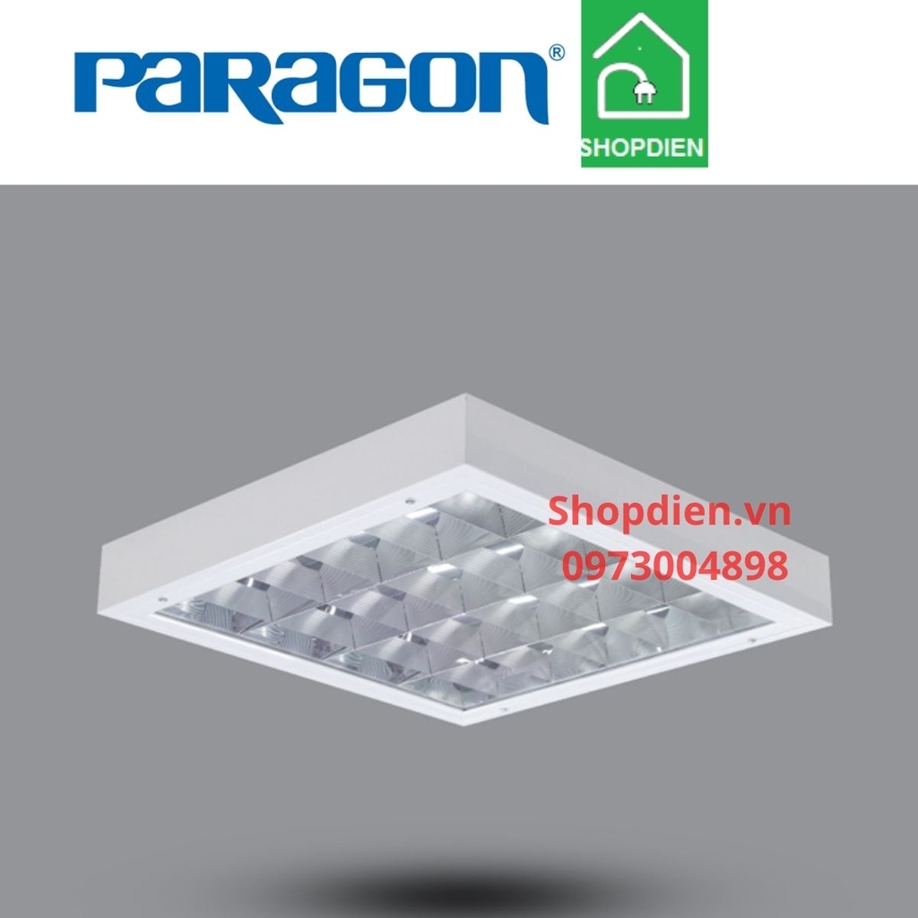Đèn tán quang gắn nổi  bốn 600x600 LED 4x10W Paragon-PSFD418L40