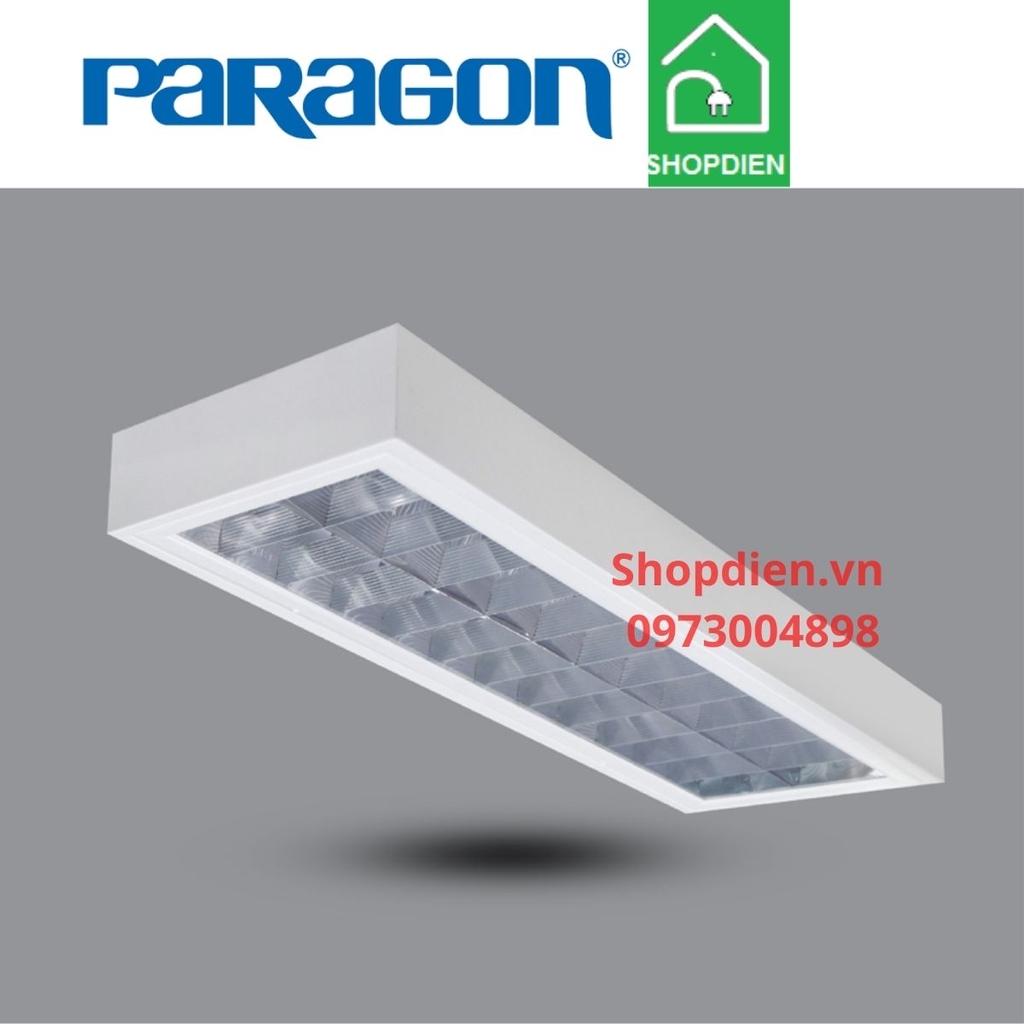 Đèn tán quang gắn nổi  đôi 1200x300 LED 2x20W Paragon-PSFD236L36