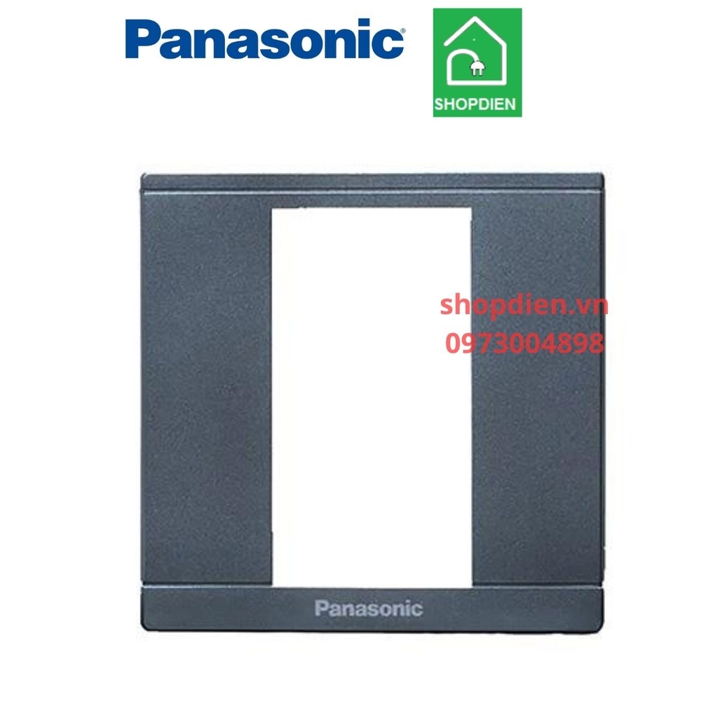 Mặt vuông dùng 3 thiết bị ( 3 devices ) màu xám ánh kim / BS type 3 module Plate Moderva Panasonic WMFV7813MYH
