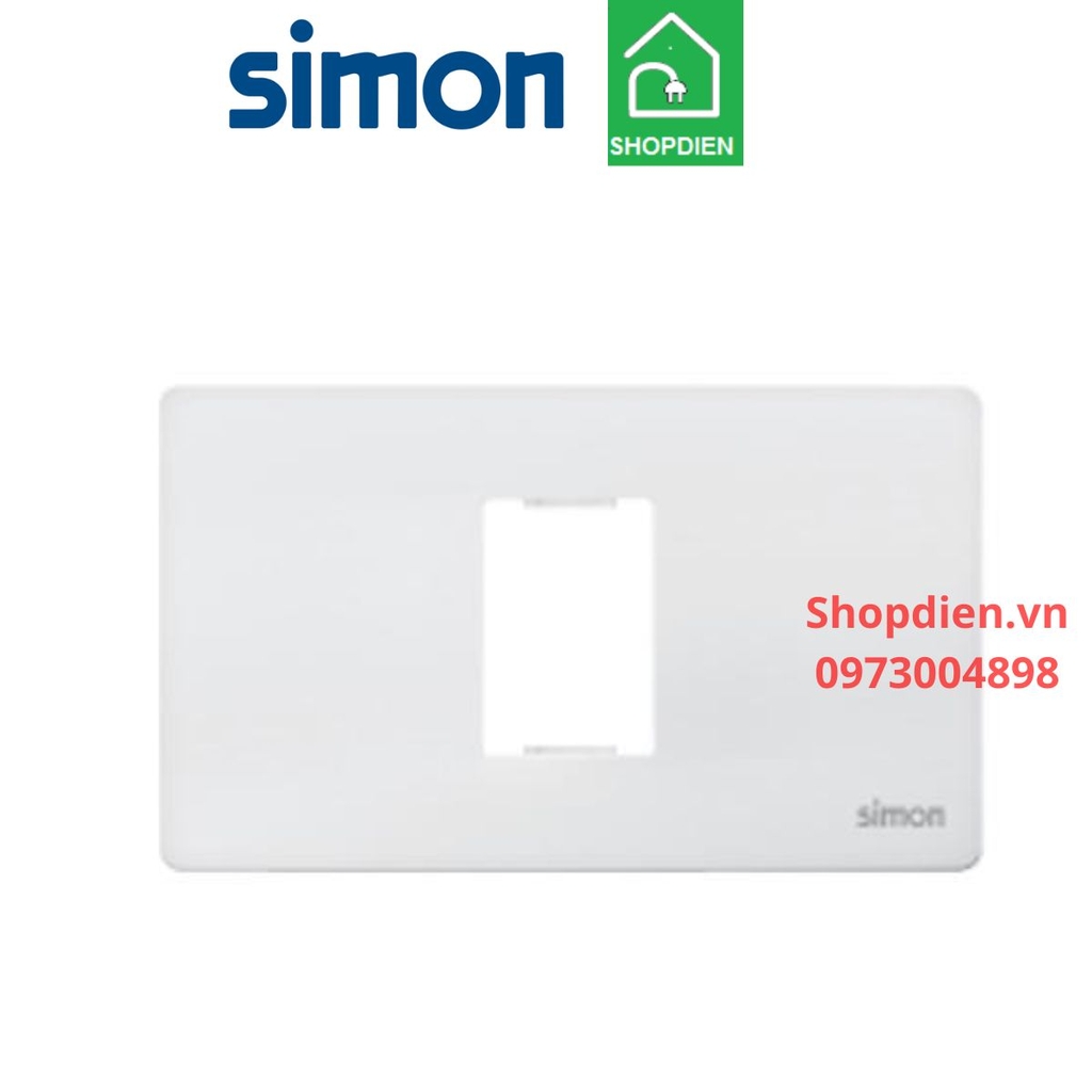 Mặt 1 thiết bị SIMON K1 K1001N màu trắng