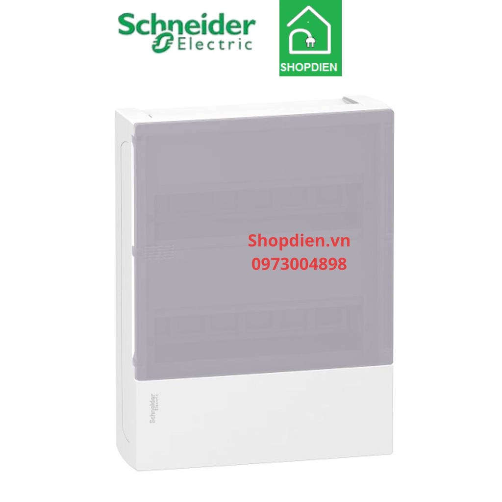 Tủ điện gắn nổi 36 module cửa mờ Schneider Resi9 MP MIP12312T