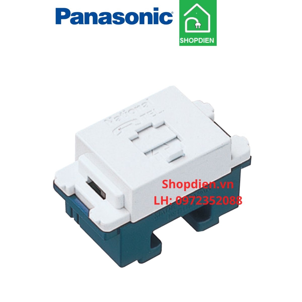 Hạt ổ cắm điện thoại telephone outlet Full Color Panasonic WNTG15649W