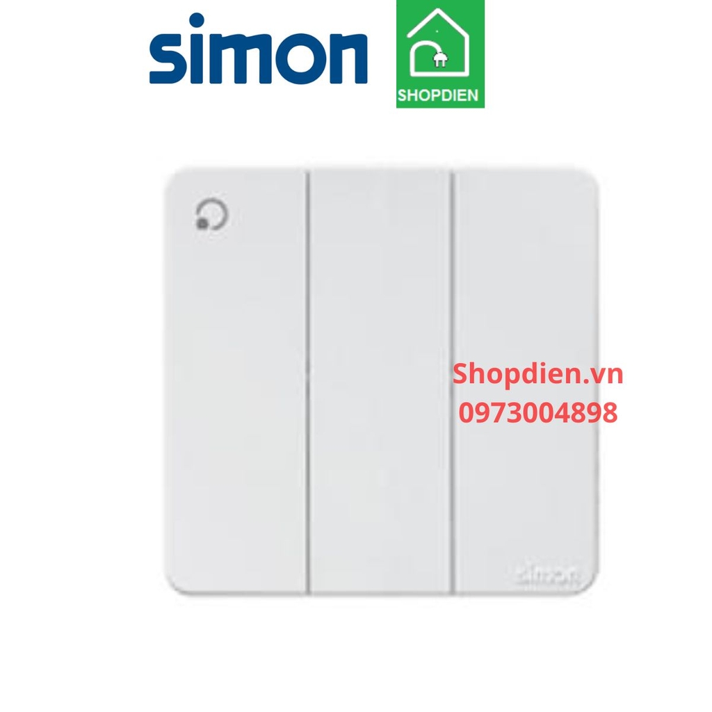 Công tắc ba 1 chiều SIMON K3 màu trắng 571031