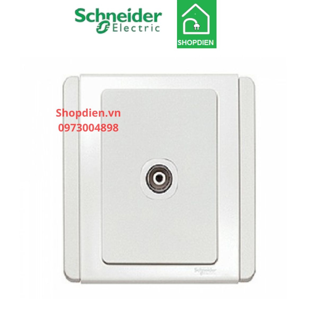 Ổ cắm Tivi Schneider Neo màu trắng-E3031TV_WW_G19