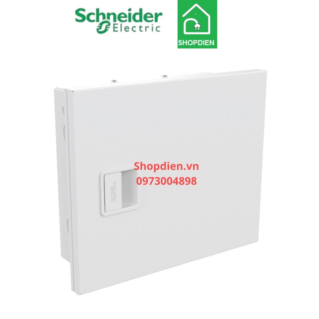 Tủ điện âm tường 16 module cửa trắng Schneider A9HESN16 Acti9